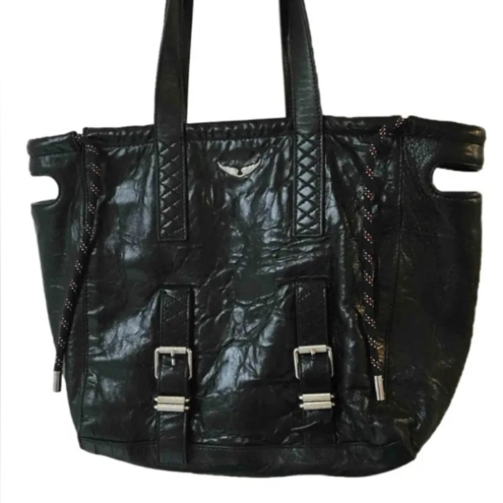 Zadig & Voltaire Bianca Crush XL Leather Shopper Bag